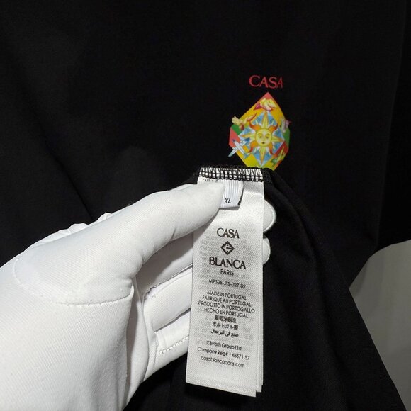 Casablanca Black 'Les Elements' T-Shirt - Picture 5 of 7